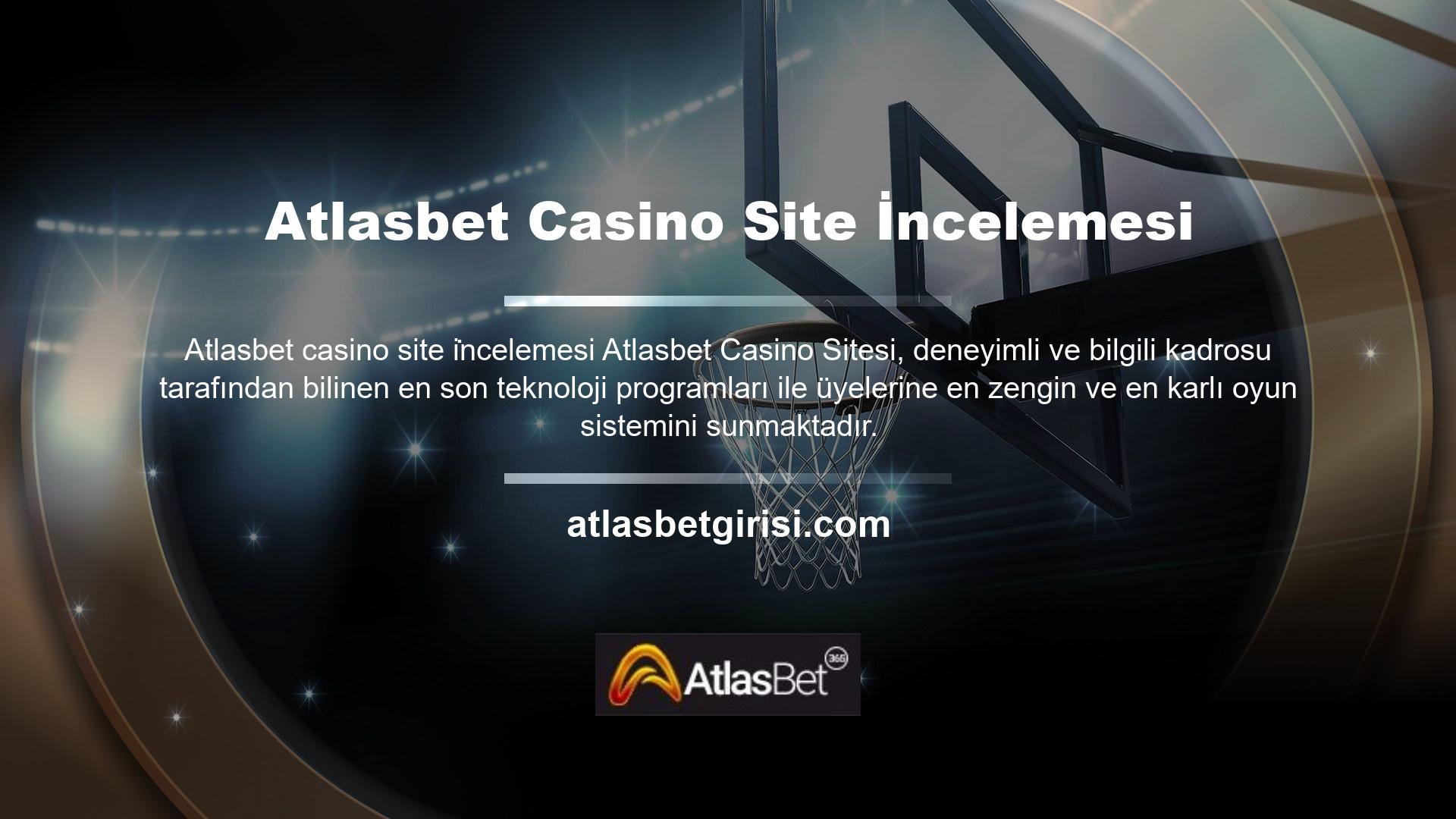 Atlasbet Casino web sitesi derecelendirme sistemine üye olan kullanıcılar, bahis rehberimizi kullanarak yüzlerce farklı spor etkinliğine kolay ve hızlı bir şekilde bahis oynayabilirler